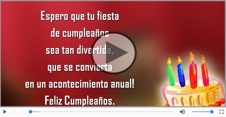 Feliz Cumpleaños.