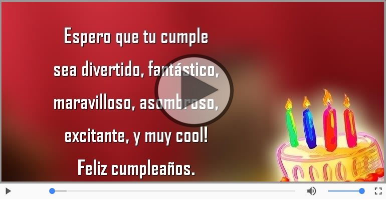 Feliz cumpleaños.