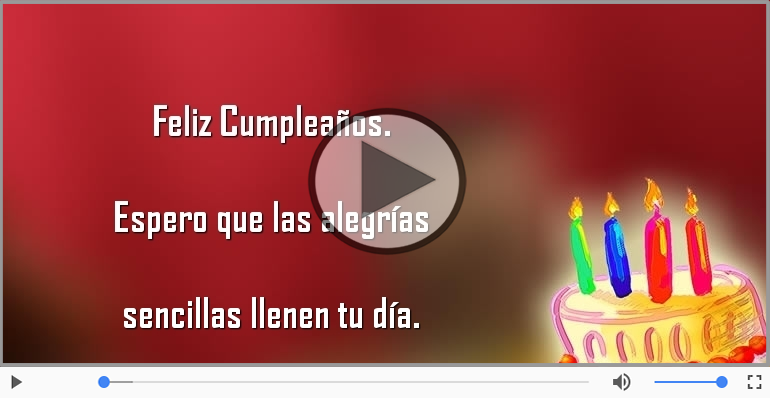 Feliz Cumpleaños.