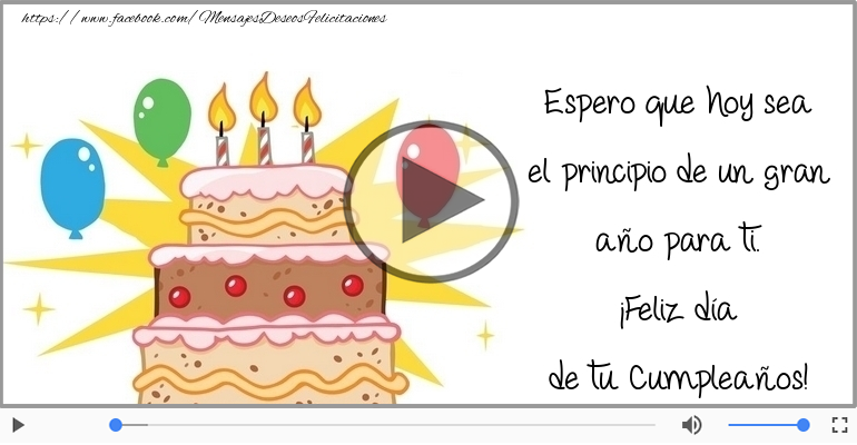 ¡Feliz día  de tu Cumpleaños!