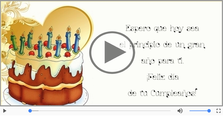¡Feliz día  de tu Cumpleaños!