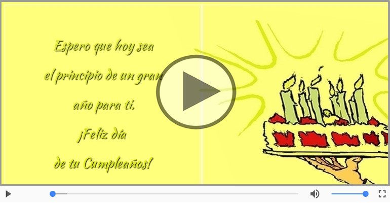 ¡Feliz día  de tu Cumpleaños!