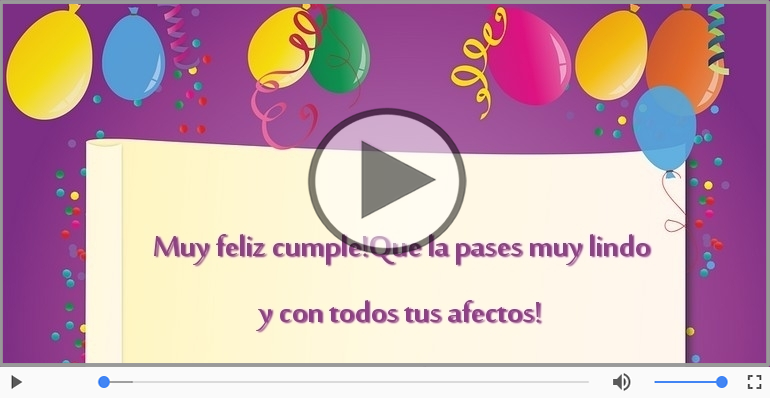 Muy feliz cumple!