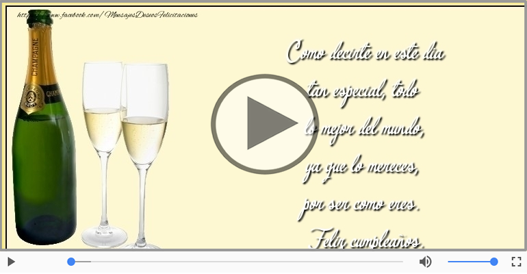Feliz cumpleaños.