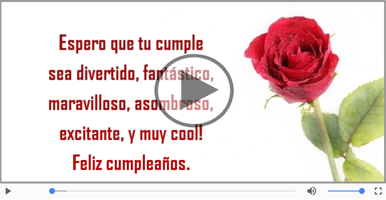 Feliz cumpleaños.