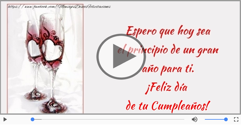 ¡Feliz día  de tu Cumpleaños!