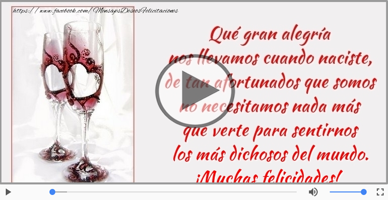 ¡Muchas felicidades!