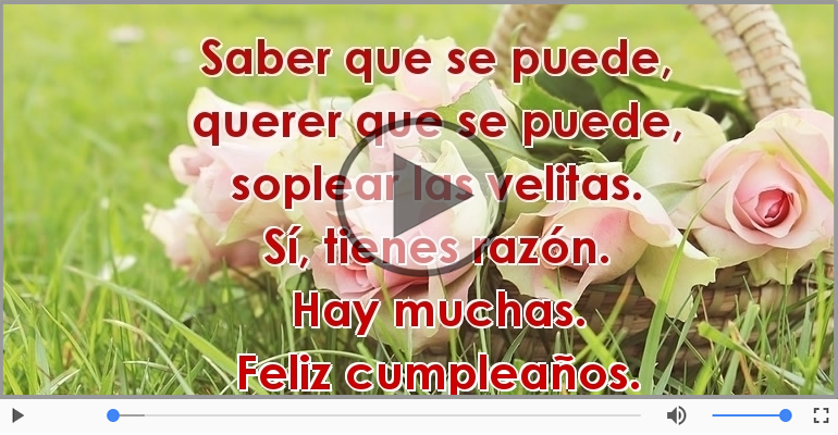 Feliz cumpleaños.