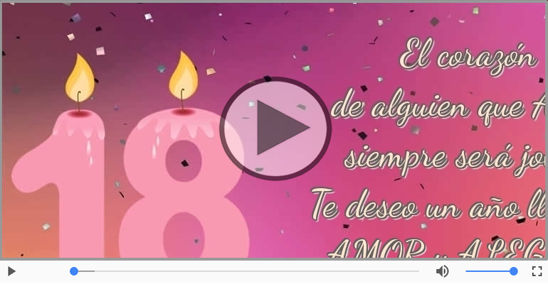 18 años - ¡Feliz cumpleaños!