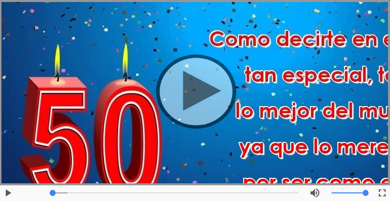 50 años - Feliz cumpleaños.