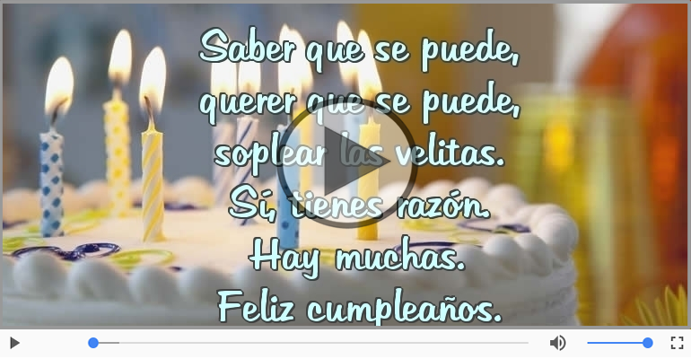 Feliz cumpleaños.