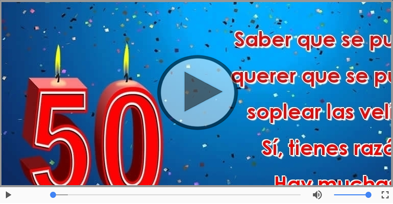 50 años - Feliz cumpleaños.