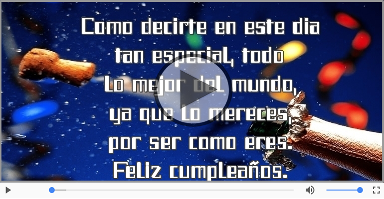 Feliz cumpleaños.
