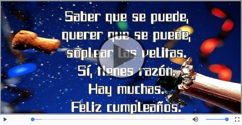 Feliz cumpleaños.