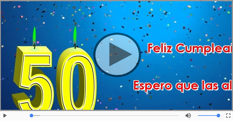 50 años - Feliz Cumpleaños.