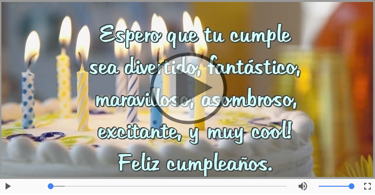Feliz cumpleaños.