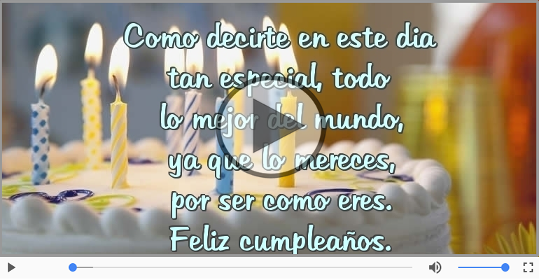 Feliz cumpleaños.