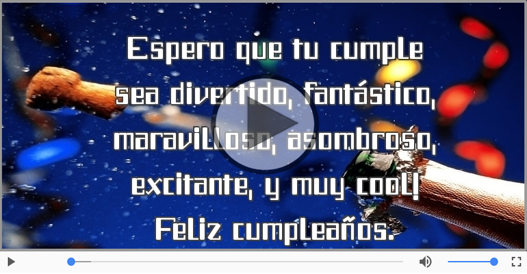 Feliz cumpleaños.