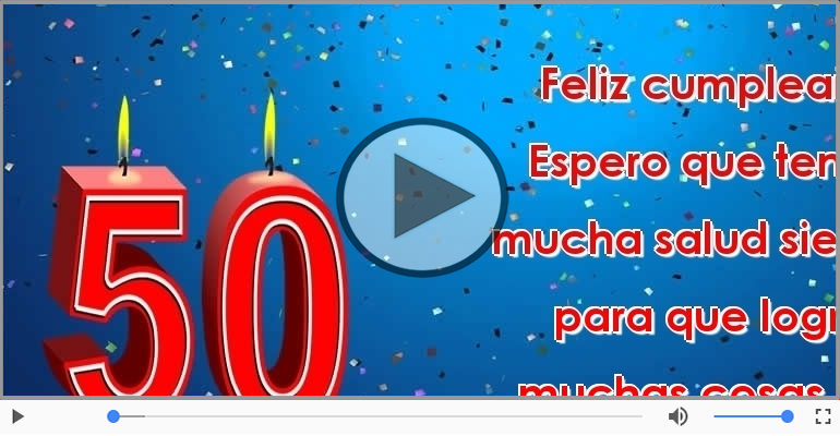 50 años - Feliz cumpleaños