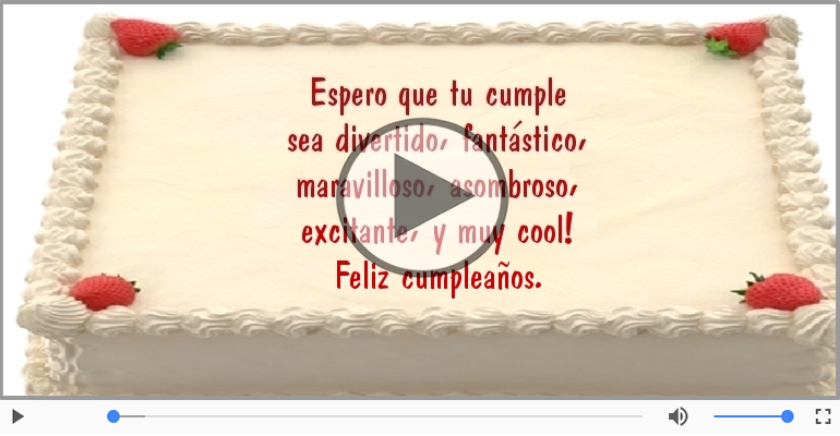 Feliz cumpleaños.