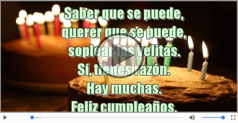 Feliz cumpleaños.