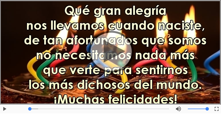 ¡Muchas felicidades!