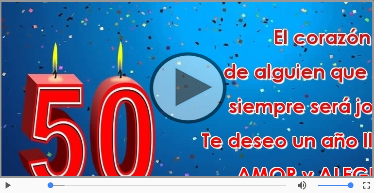 50 años - ¡Feliz cumpleaños!