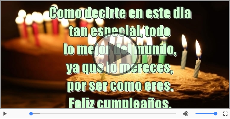 Feliz cumpleaños.