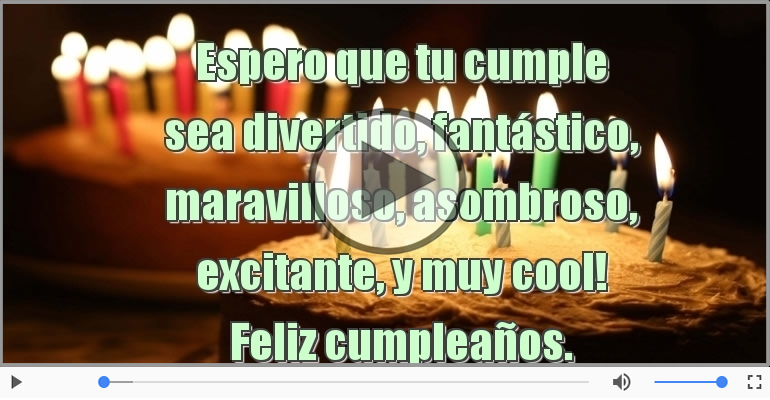 Feliz cumpleaños.