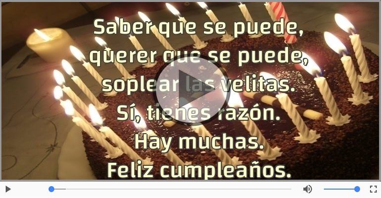 Feliz cumpleaños.