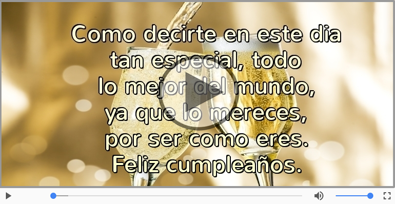 Feliz cumpleaños.