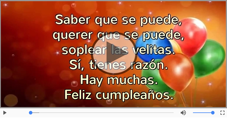 Feliz cumpleaños.