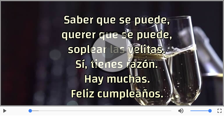 Feliz cumpleaños.