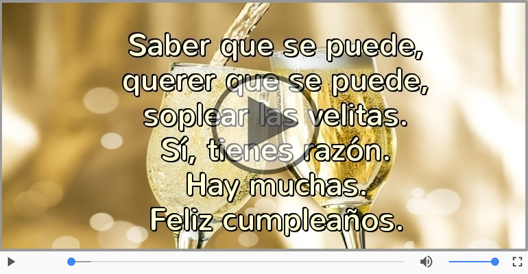 Feliz cumpleaños.