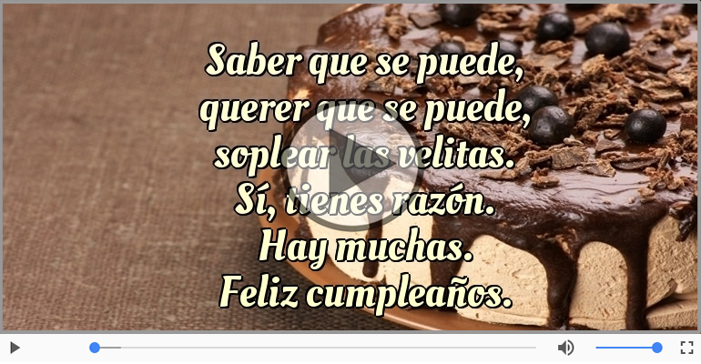 Feliz cumpleaños.