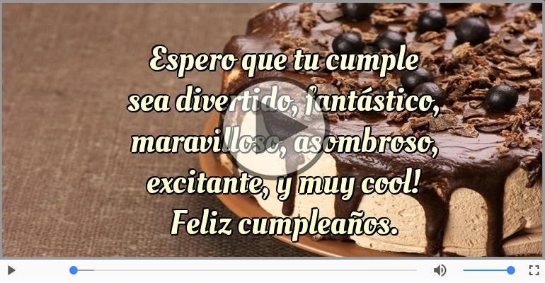 Feliz cumpleaños.