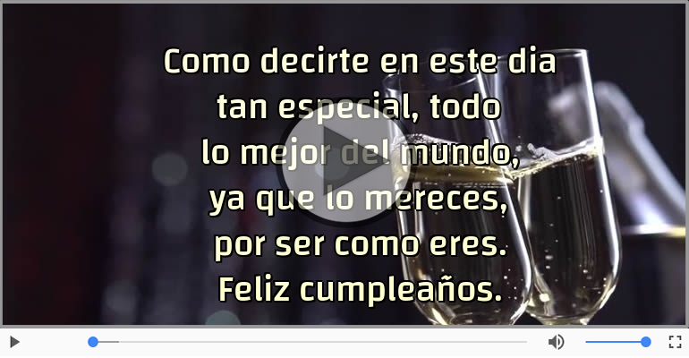 Feliz cumpleaños.