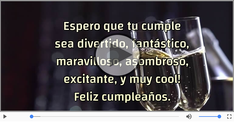 Feliz cumpleaños.