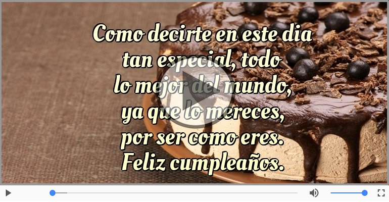 Feliz cumpleaños.