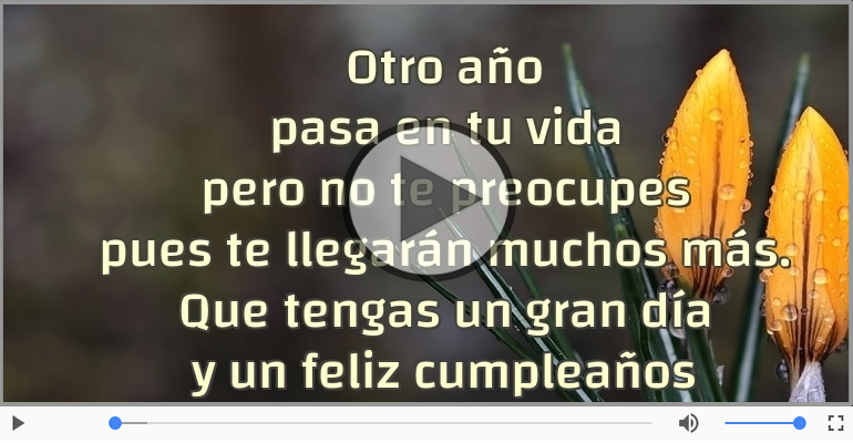 Feliz Cumpleaños.