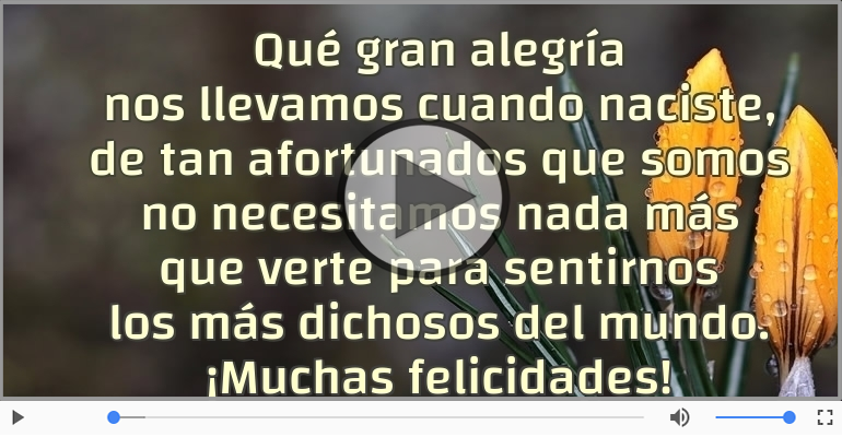 ¡Muchas felicidades!