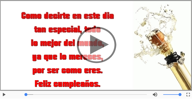 Feliz cumpleaños.