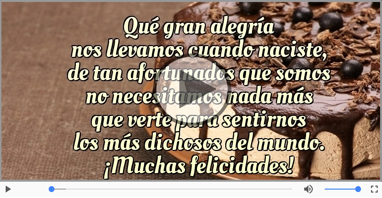 ¡Muchas felicidades!