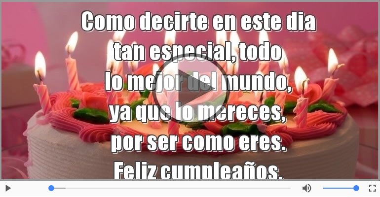 Feliz cumpleaños.