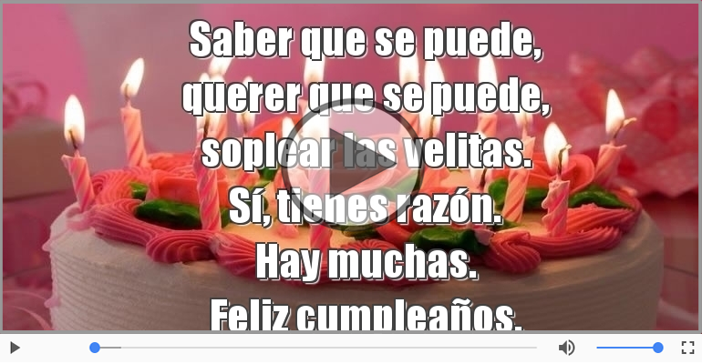 Feliz cumpleaños.