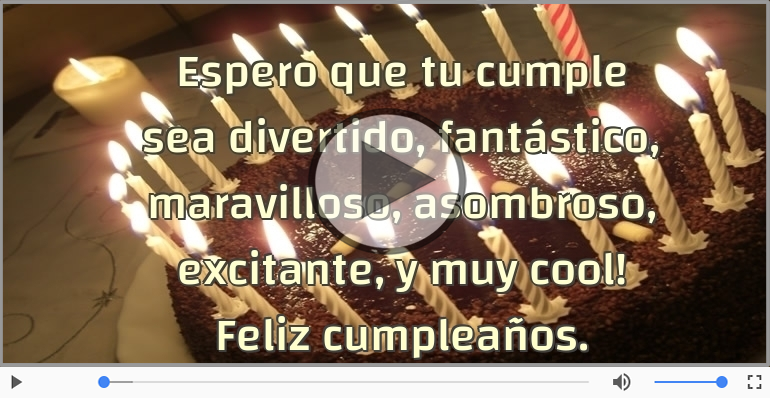 Feliz cumpleaños.