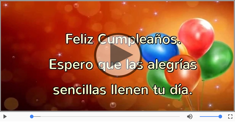Feliz Cumpleaños.