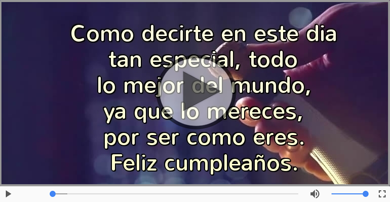Feliz cumpleaños.