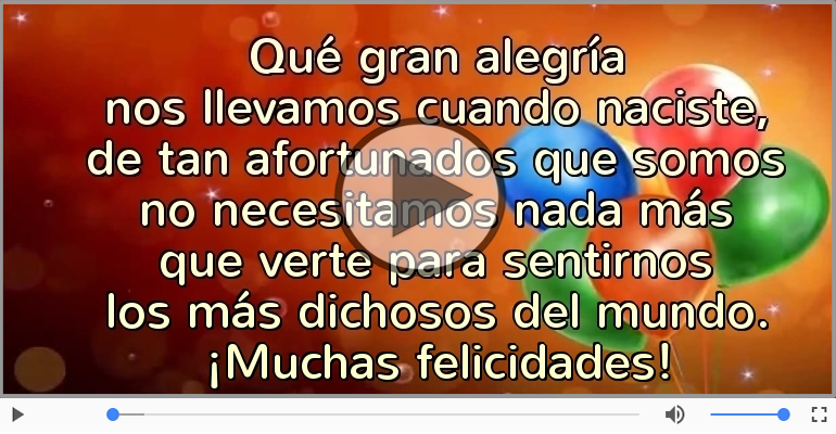 ¡Muchas felicidades!