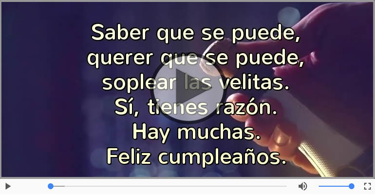 Feliz cumpleaños.